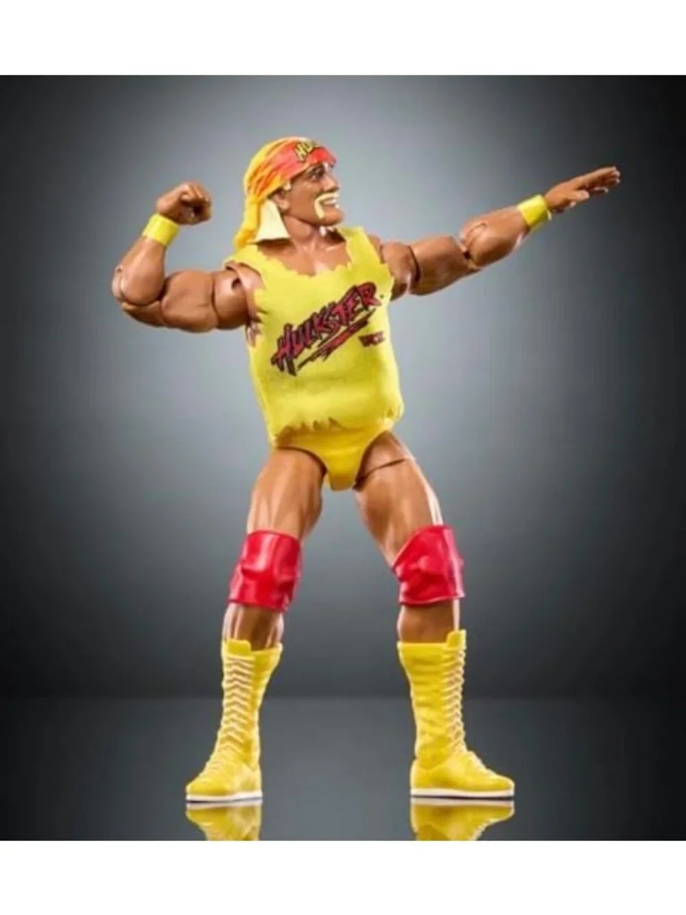 Wrestling Action Figure with World Heavyweight Belt - Elite Collection Toy